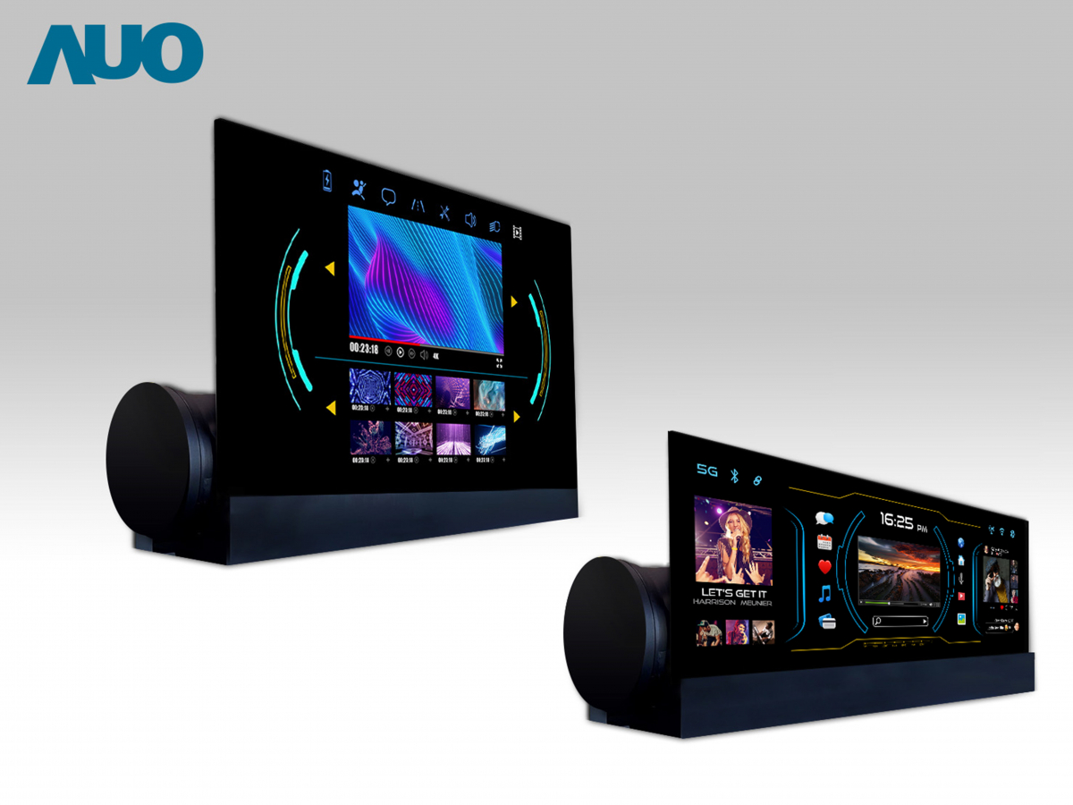 友達14.6吋可捲式Micro LED面板，導入車內資訊、影音娛樂及駕駛安全系統，翻轉智慧移動場域