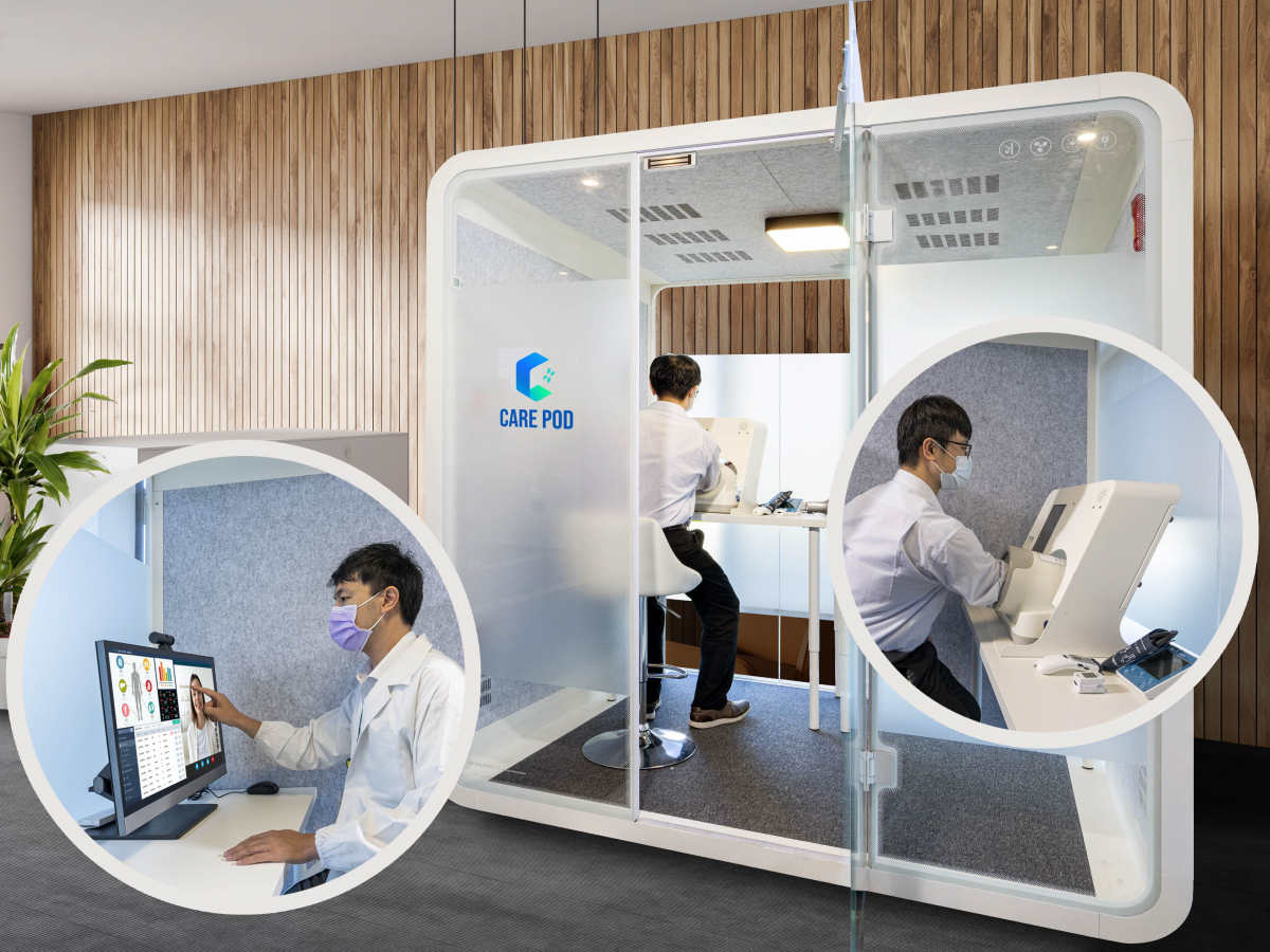 达擎于医疗科技展中展出＂远距诊疗舱＂，以因应医疗数字化及社会高龄化趋势下、复诊及慢性病患等族群对于远距看诊需求逐渐升高所推出的创新整合方案。多功能合一、高隐私性的远距诊疗舱可根据病患端与医师端的不同需求，提供弹性化及客制化功能，节省医生和病患的精力及时间