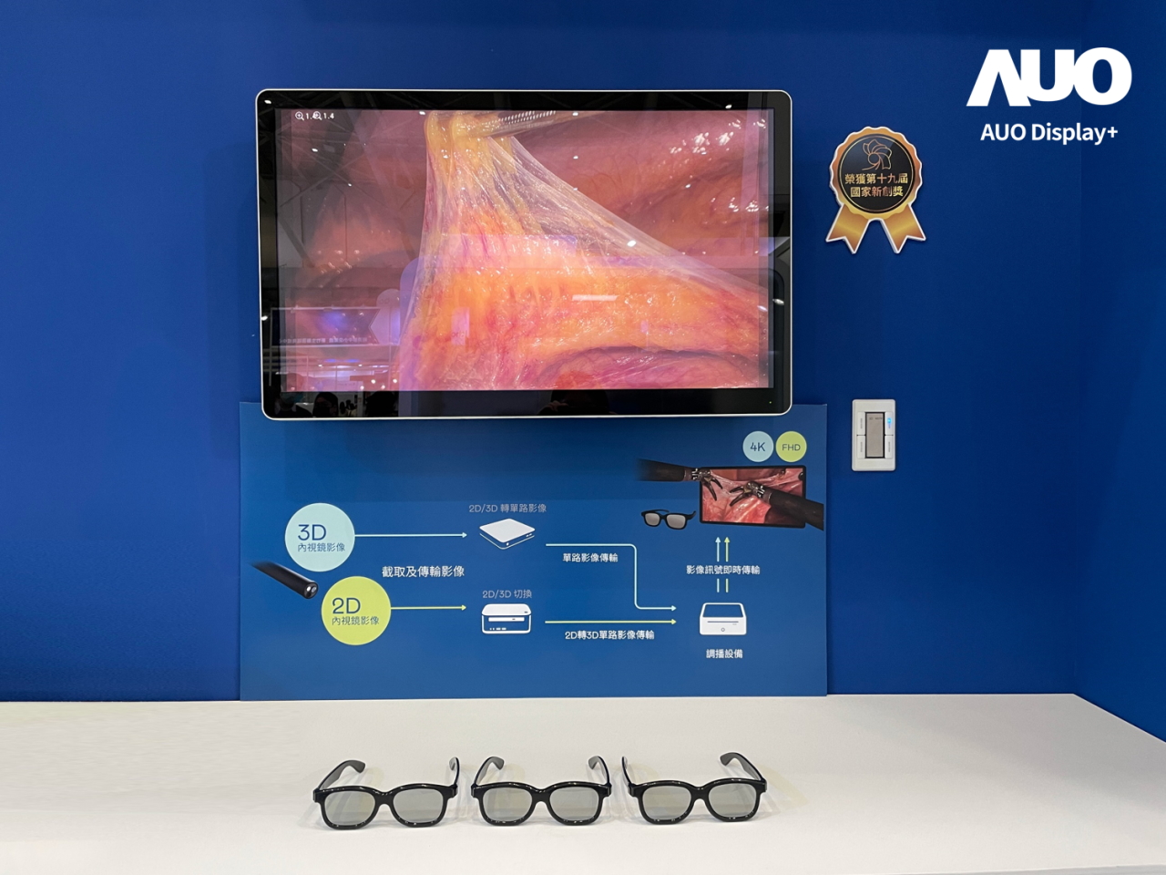 達擎寬視角3D醫療顯示器，協助醫護團隊成員於手術進行時，皆能看到一致性的3D影像，提高溝通效率，使手術更精準、快速完成達擎寬視角3D醫療顯示器，協助醫護團隊成員於手術進行時，皆能看到一致性的3D影像，提高溝通效率，使手術更精準、快速完成