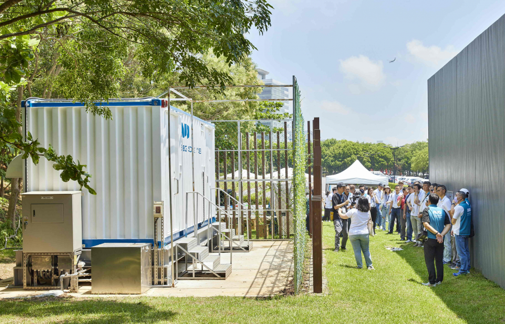 友達西大墩窯文化館建置屋頂全綠電及儲能櫃，為兼具創能儲能的永續綠能場域